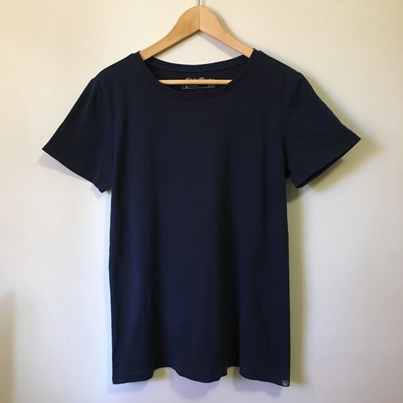 Eddie Bauer Dark Navy Blue Outdoor Essentials Short-Sleeve Tee - Picture 2 of 16